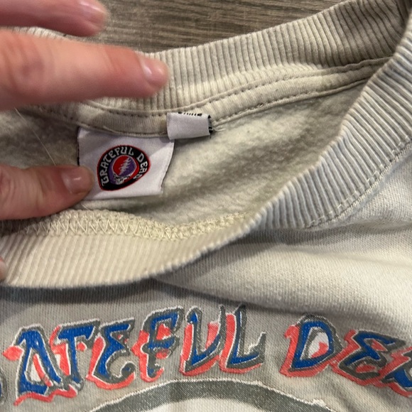 Grateful Dead Women's Lightning Skull Tie-Dye Crewneck Sweatshirt Jogger 2-Piece - Picture 10 of 11